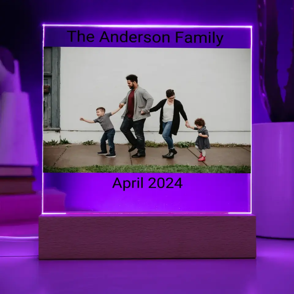 Family Acrylic Square Plaque