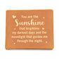 You are the Sunshine Custom Graphic Leather Wallet | Best gift for Dad and Guys