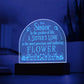 To my sister-In the garden | Best gift for your loved ones | Engraved Acrylic Dome with LED Base w/Cord